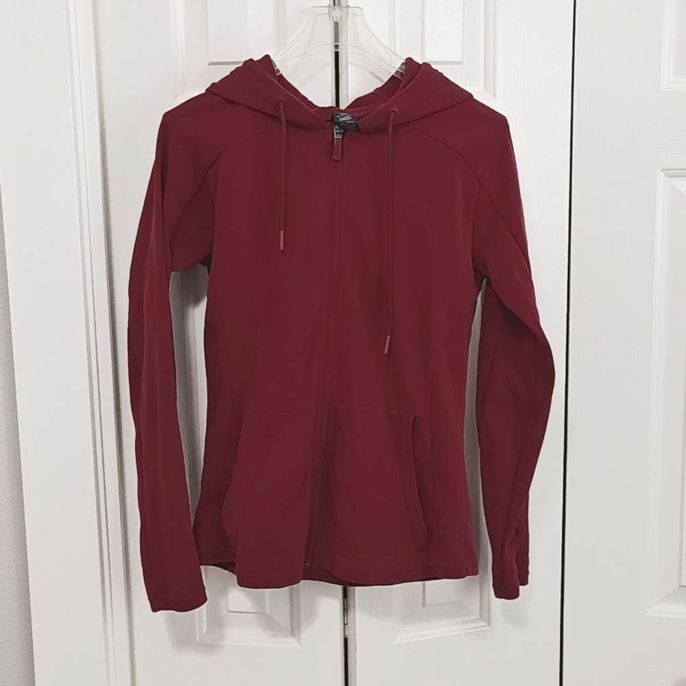 Alphalete full zip size small burgundy color
